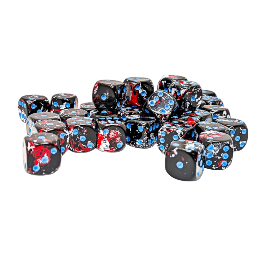 chessex brush dark side blue black white red