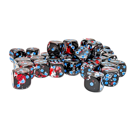 chessex brush dark side blue black white red
