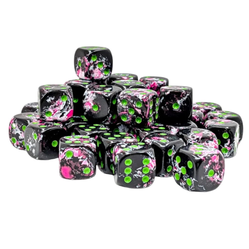 chessex brush paintball green black pink