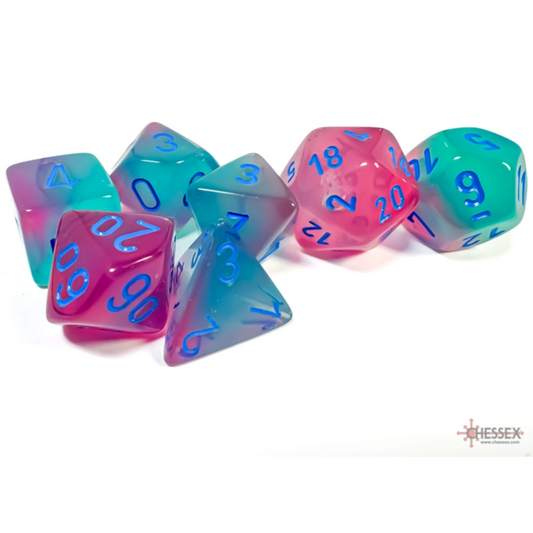chessex gemini gel green pink blue