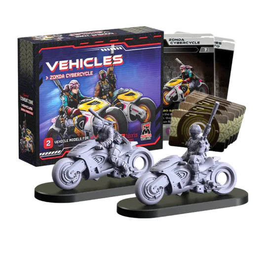 cyberpunk combat zone zonda cybercycle vehicle miniatures