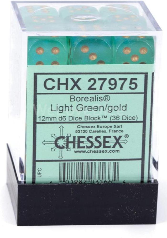 Luminary material green gold 12mm d6
