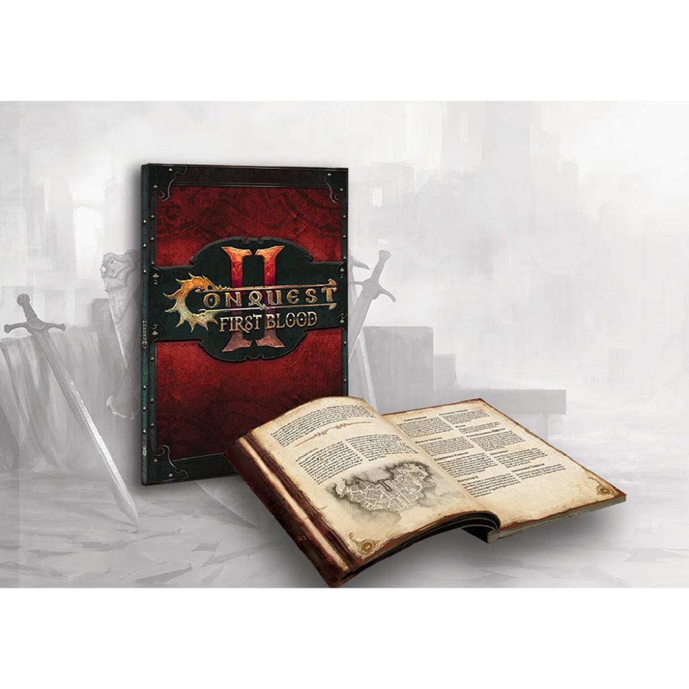 CONQUEST FIRST BLOOD W'ADRHUN VS OLD DOMINION TWO PLAYER STARTER SET BOX CONTENTS 2