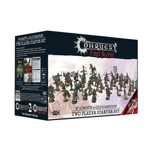 CONQUEST FIRST BLOOD W'ADRHUN VS OLD DOMINION TWO PLAYER STARTER SET BOX