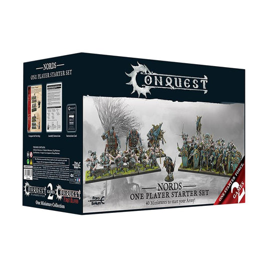 CONQUEST NORDS ONE PLAYER STARTER SET 40 MINIATURES TO START YOUR ARMY BOX