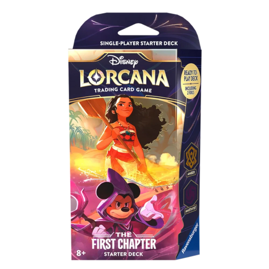 disney lorcana first chapter starter deck amber amethyst