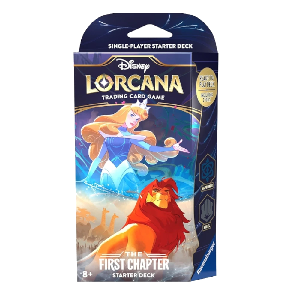 disney lorcana first chapter starter deck sapphire steel
