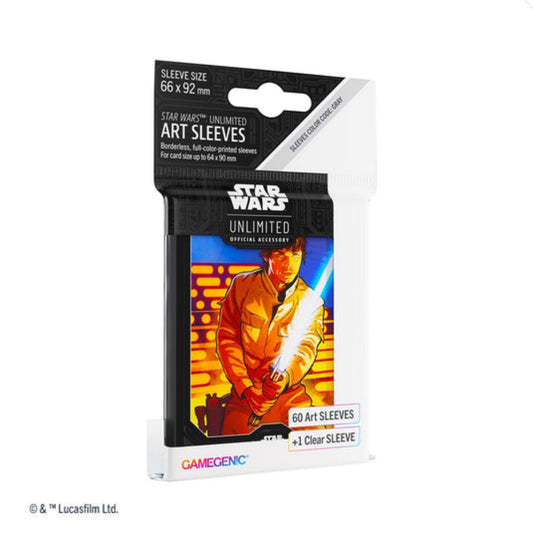 Star Wars Unlimited Luke Skywalker Art Sleeves Package