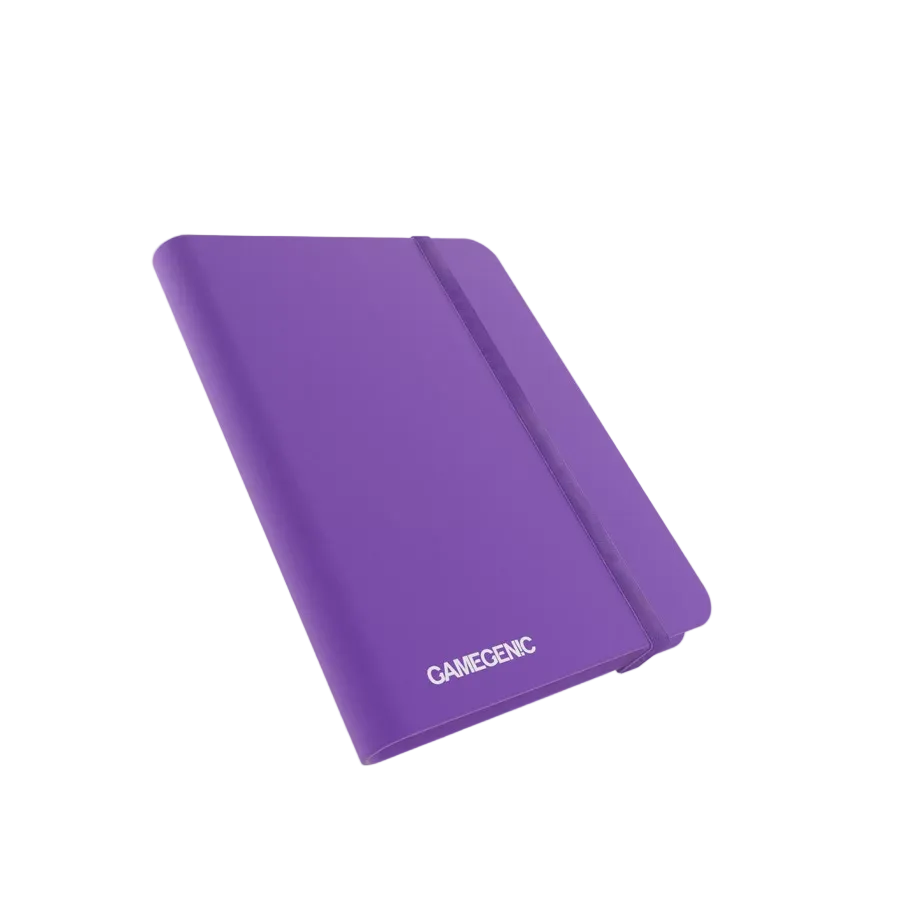 gamegenic casual 8 pocket purple card binder