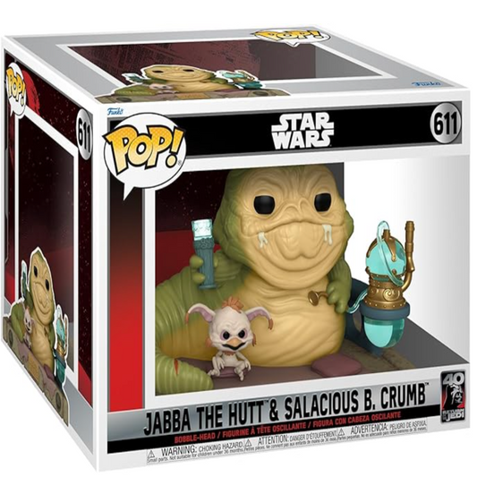 Funko Pop! Star Wars - Jabba The Hutt & Salacious B. Crumb #611