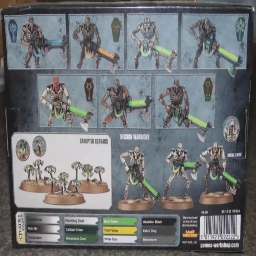 Warhammer factions necron warriors canoptek scarabs Citadel miniatures box 2
