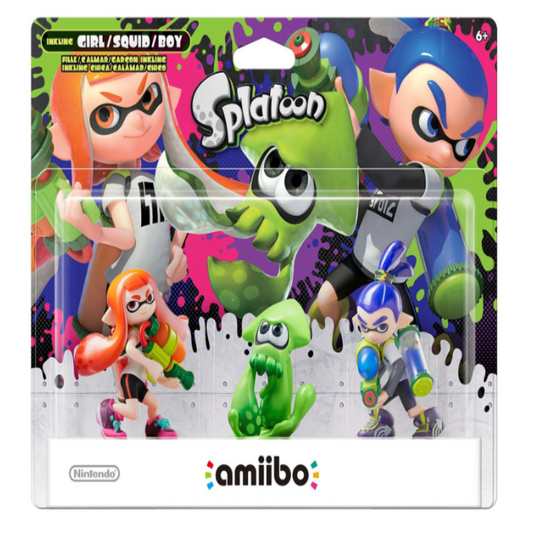 Nintendo Inkling Boy, Girl and Squid - 3-Pack