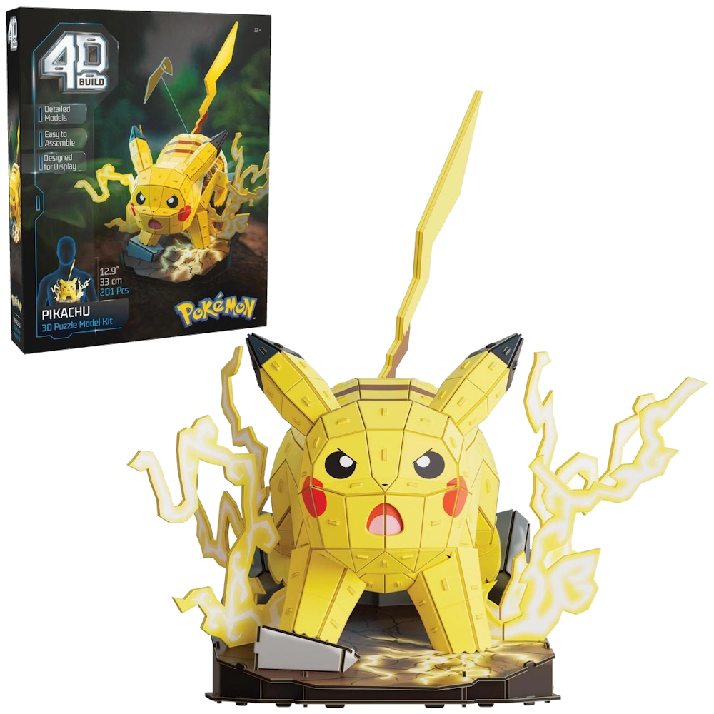 pokemon pikachu 4d build childrens puzzle