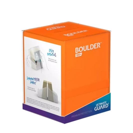 ultimate guard boulder poppy topaz deck box