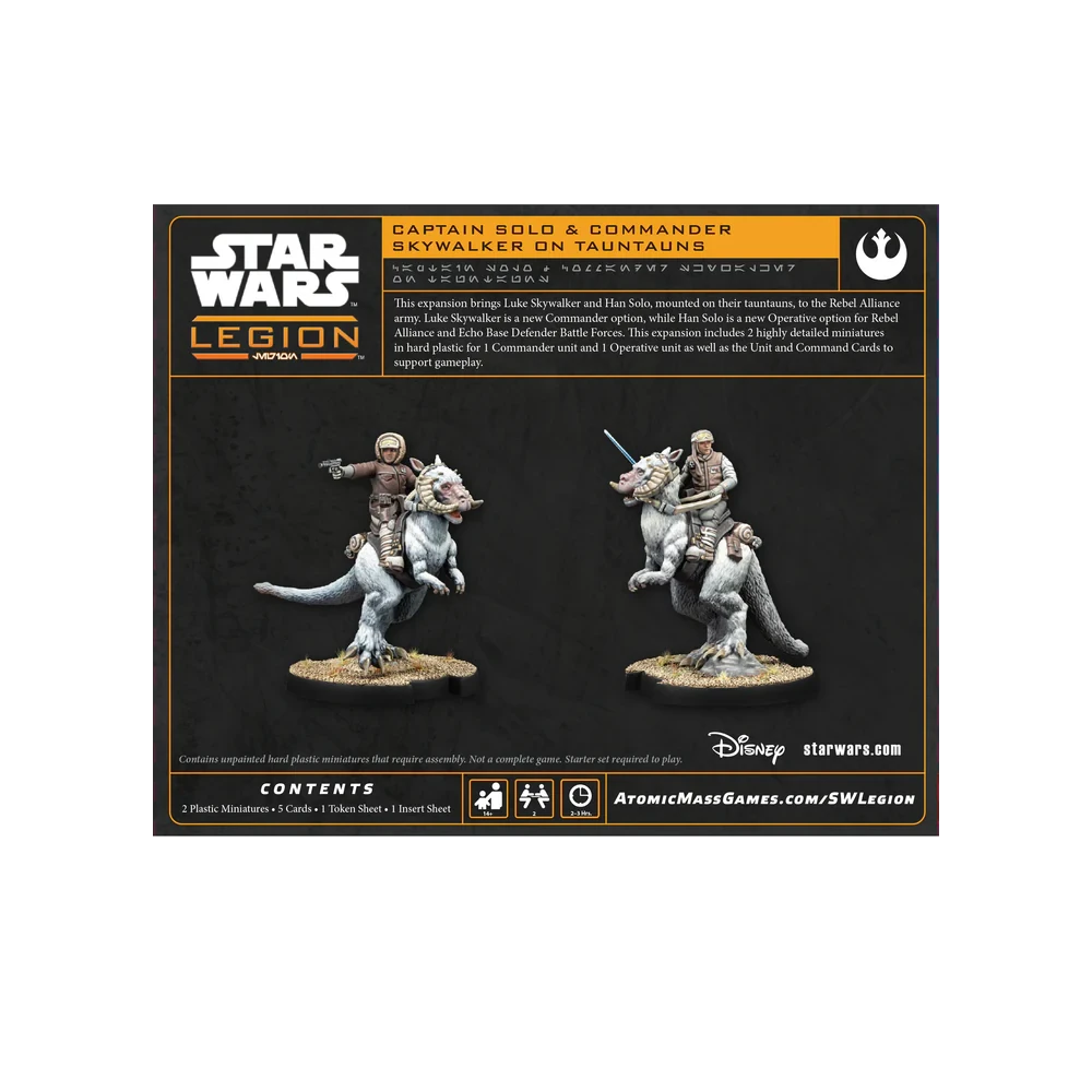Captain Solo and Commander Skywalker on Tauntauns