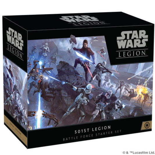 STAR WARS LEGION 501ST LEGION BATTLE FORCE STARTER SET BOX FRONT
