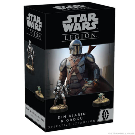 STAR WARS LEGION DIN DJARIN & GROGU OPERATIVE EXPANSION BOX FRONT