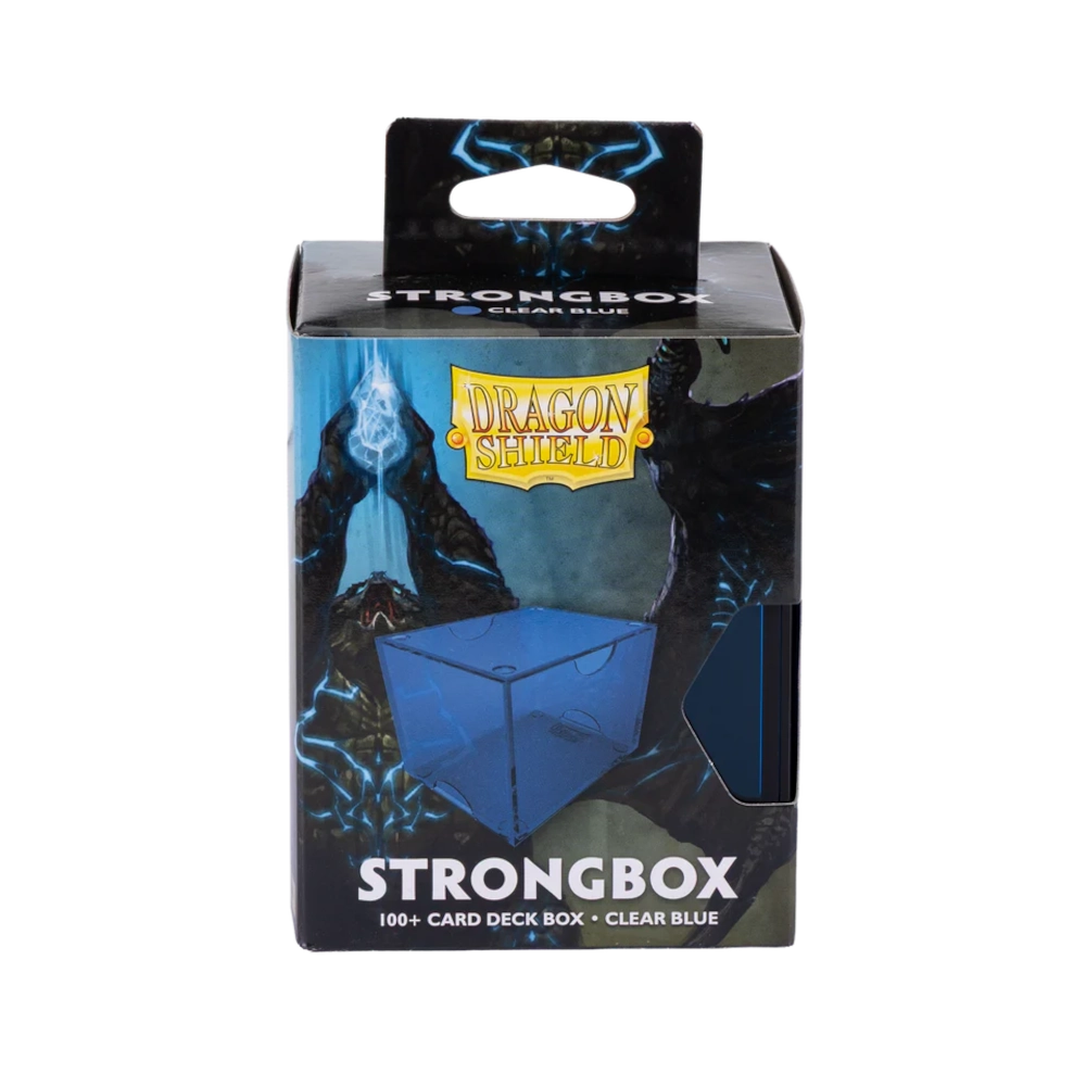 dragon shield strongbox clear blue deck box