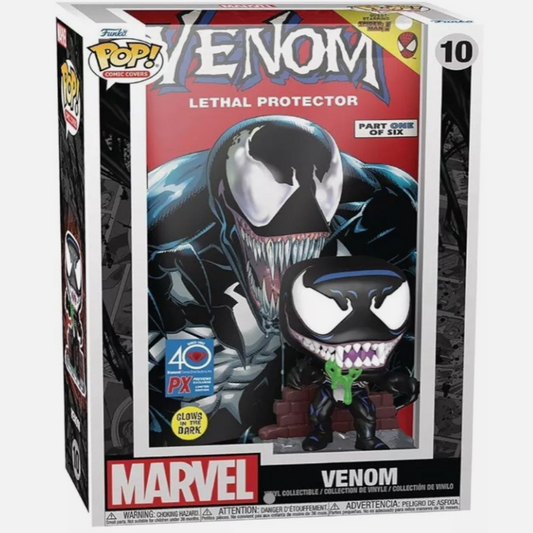 Funko Pop Comic Covers Marvel Venom #10 Lethal Protector Glows In The Dark PX Exclusive