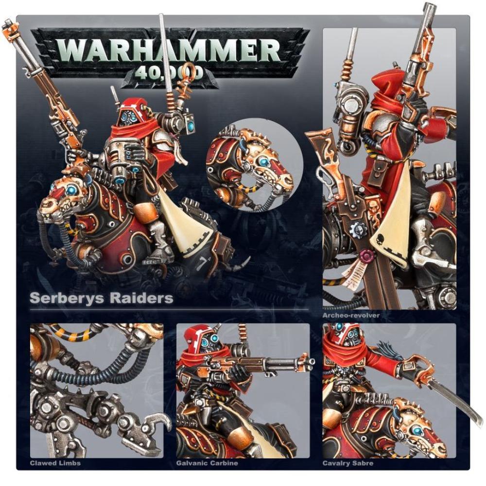 WARHAMMER 40k ADEPTUS MECHANICUS SERBERYS RAIDERS PAINTED