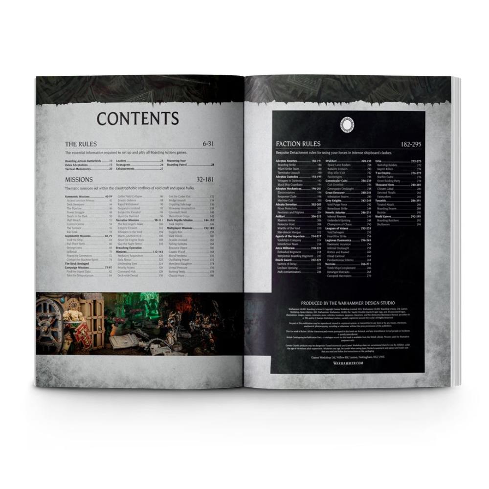 WA RHAMMER 40k BOARDING ACTIONS BOOK CONTENTS 2