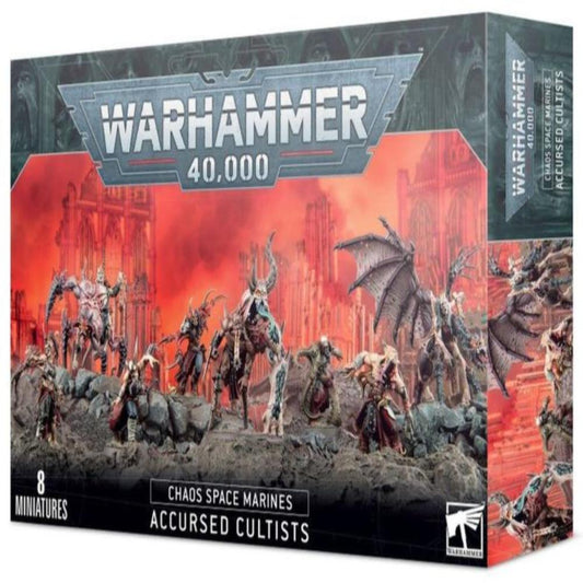 WARHAMMER 40k CHAOS SPACE MARINES ACCURSED CULTISTS BOX