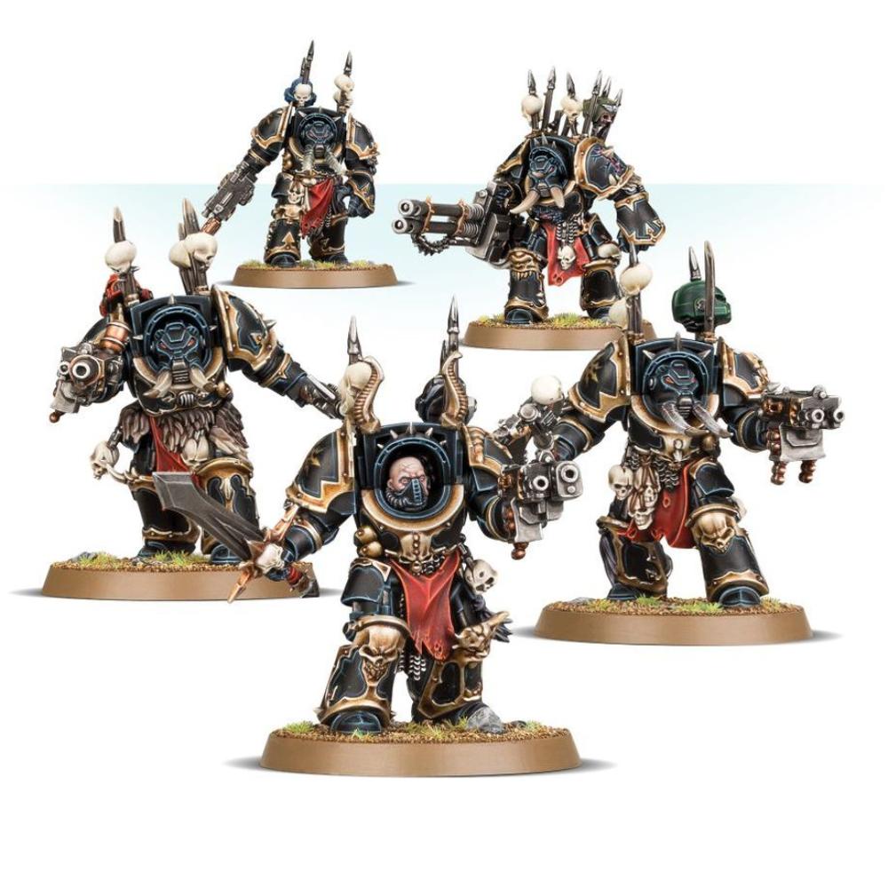 WARHAMMER 40k CHAOS SPACE MARINES CHAOS TERMINATOR SQUAD PAINTED 5