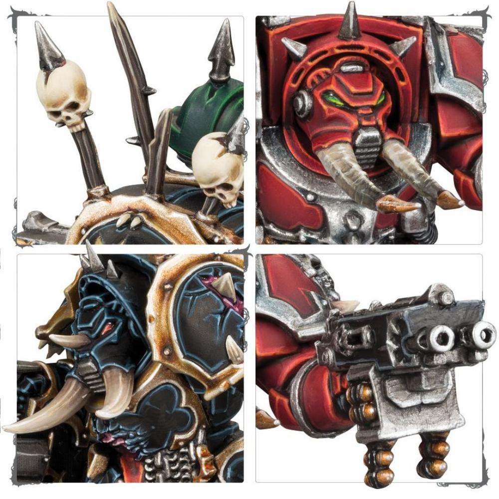 WARHAMMER 40k CHAOS SPACE MARINES CHAOS TERMINATOR SQUAD PAINTED