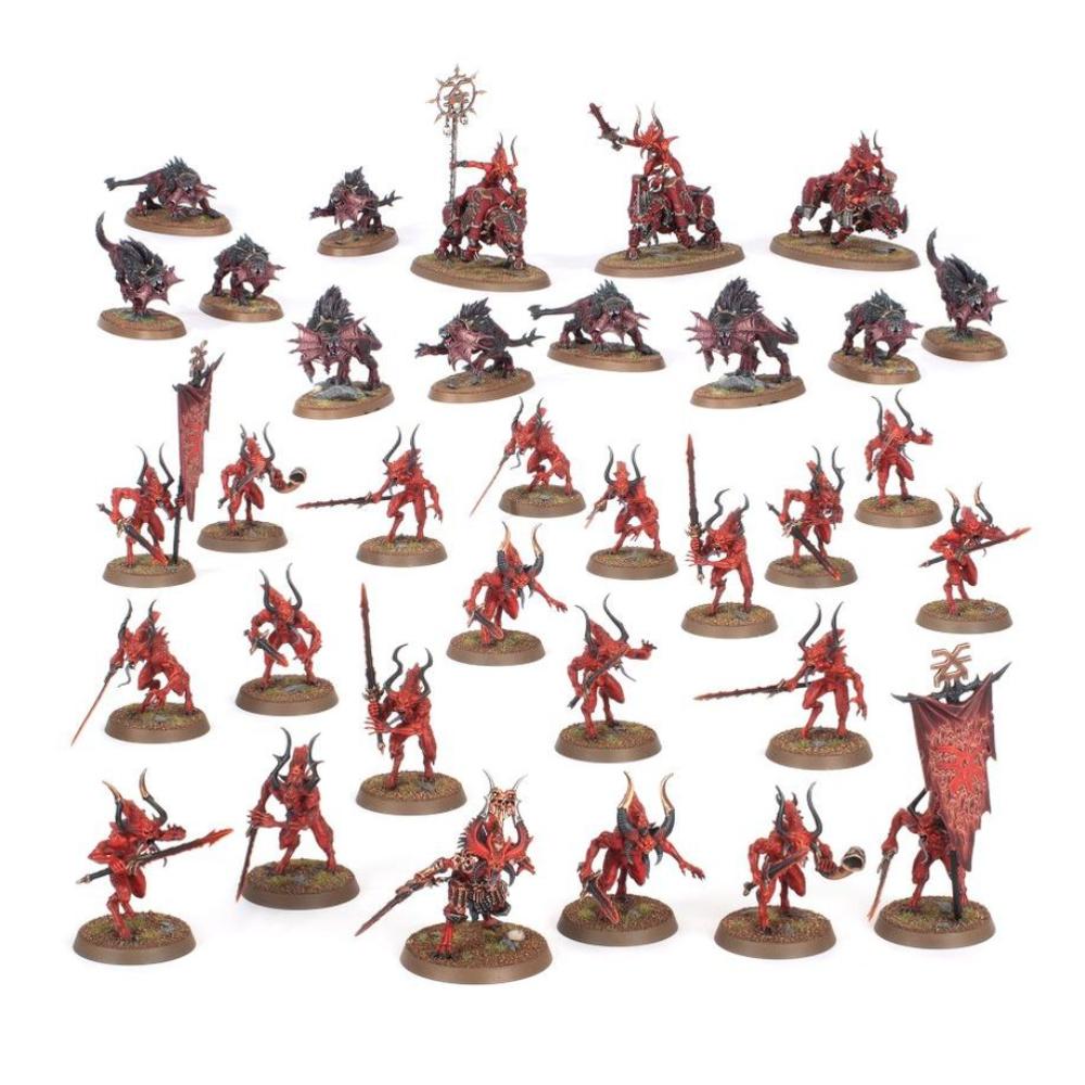 WARHAMMER 40k COMBAT PATROL CHAOS DAEMONS PAINTED