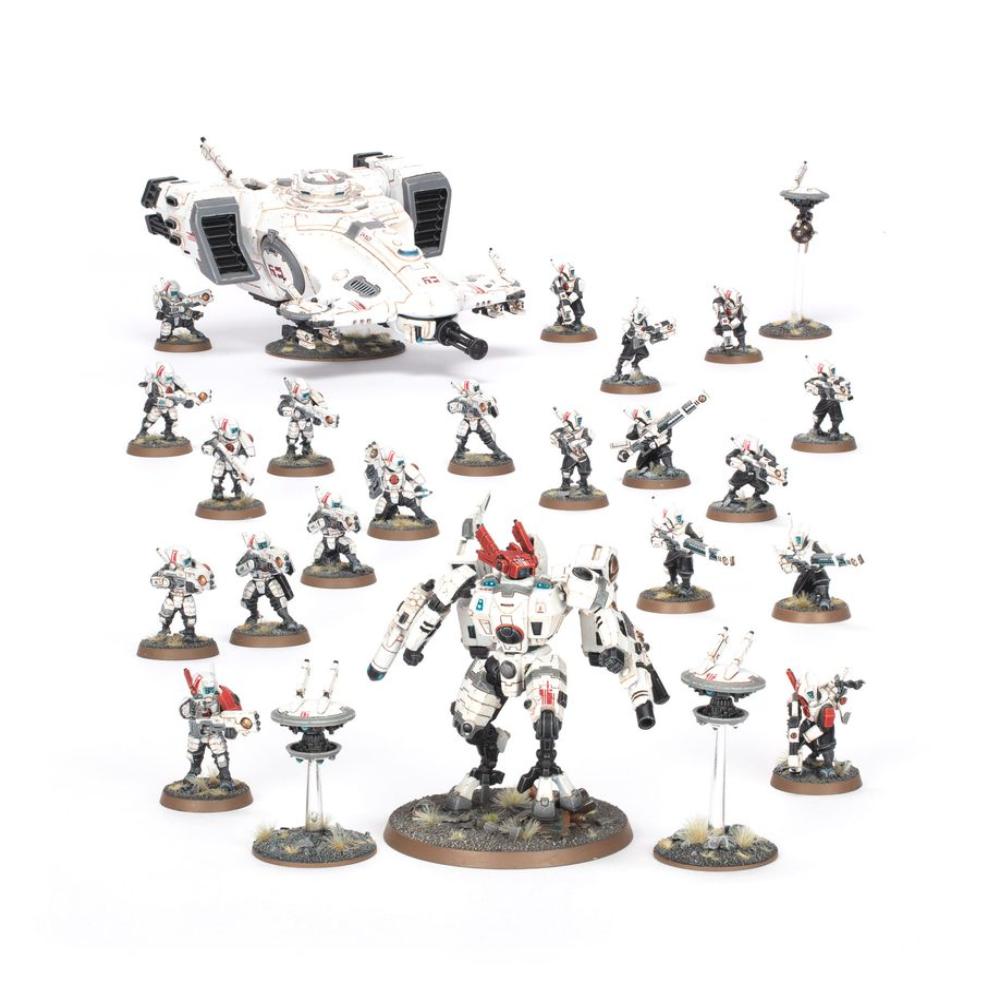 WARHAMMER 40k COMBAT PATROL T'AU EMPIRE PAINTED