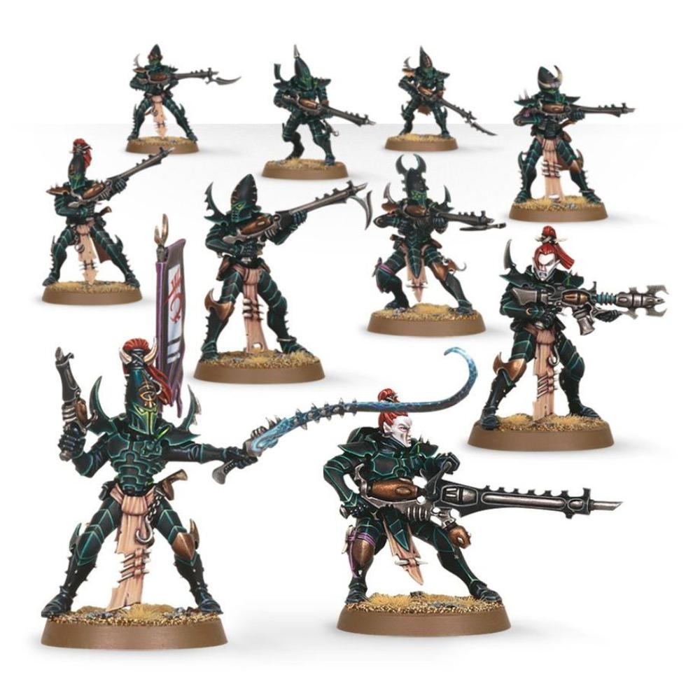 WARHAMMER 40k DRUKHARI KABALITE WARRIORS PAINTED