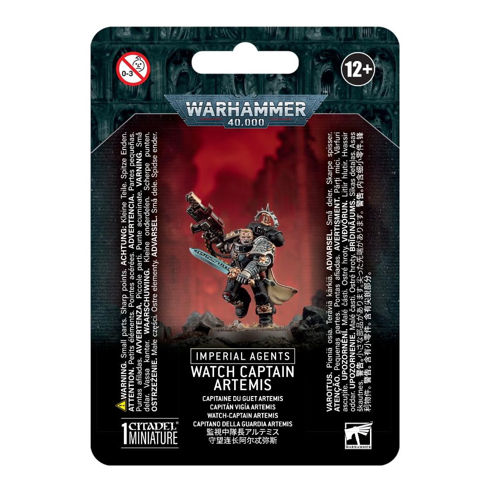 WARHAMMER 40k IMPERIAL AGENTS WATCH CAPTAIN ARTEMIS PACKAGING