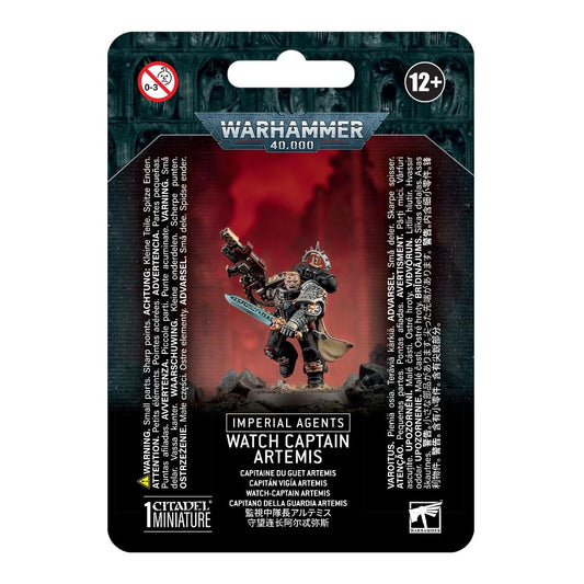WARHAMMER 40k IMPERIAL AGENTS WATCH CAPTAIN ARTEMIS PACKAGING