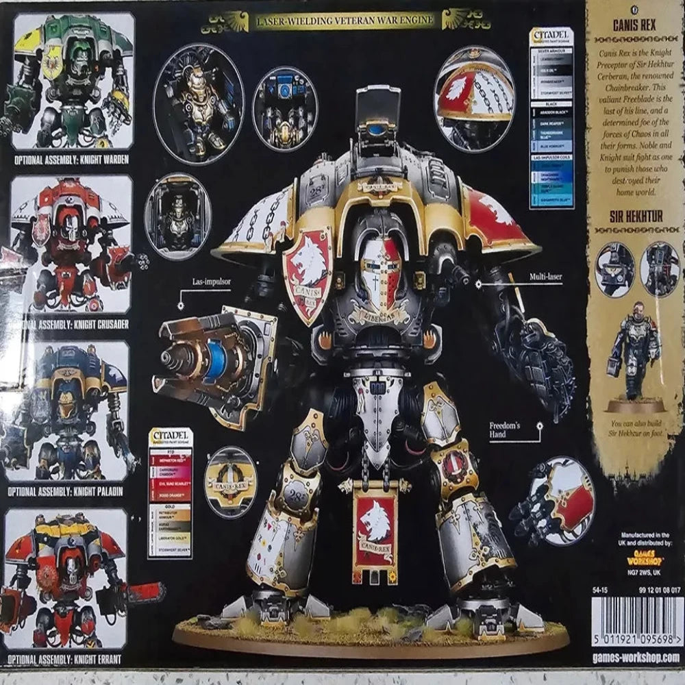 Warhammer 40k Imperial Knights Knight Preceptor Canis Rex Box Back