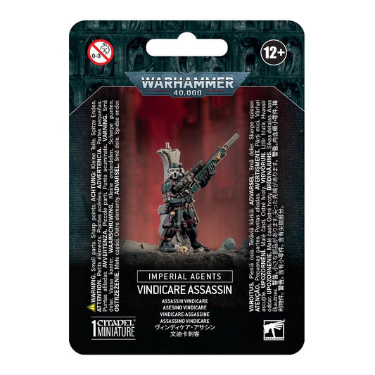WARHAMMER 40k IMPERIAL AGENTS VINDICARE ASSASSIN PACKAGING