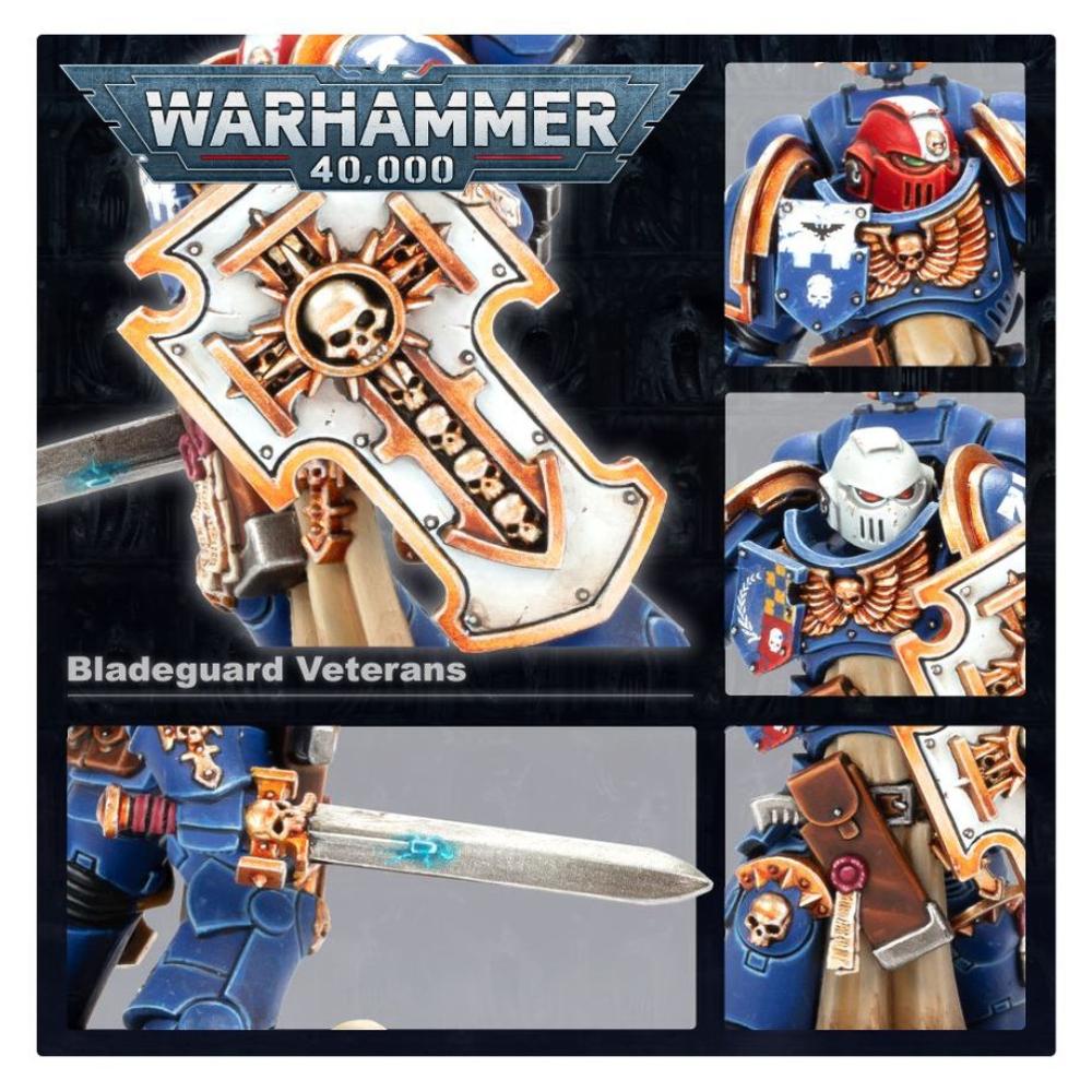 WARHAMMER 40k SPACE MARINES BLADEGUARD VETERANS PAINTED