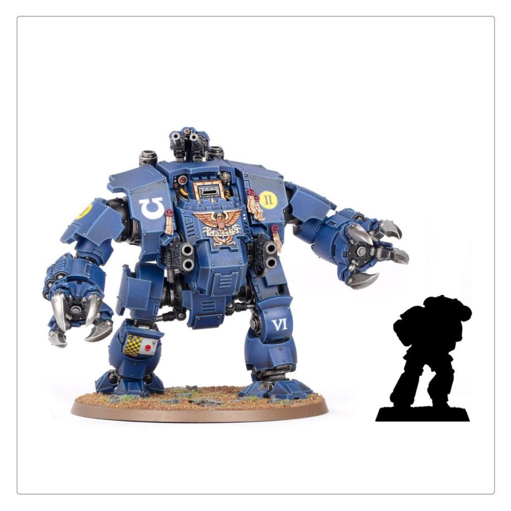 WARHAMMER 40k SPACE MARINES BRUTALIS DREADNOUGHT SCALE RATIO