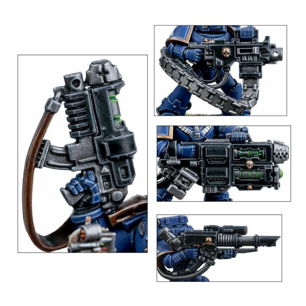 WARHAMMER 40k SPACE MARINES DEVASTATOR SQUAD PAINTED 2
