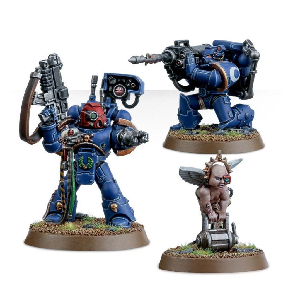 WARHAMMER 40k SPACE MARINES DEVASTATOR SQUAD PAINTED 4