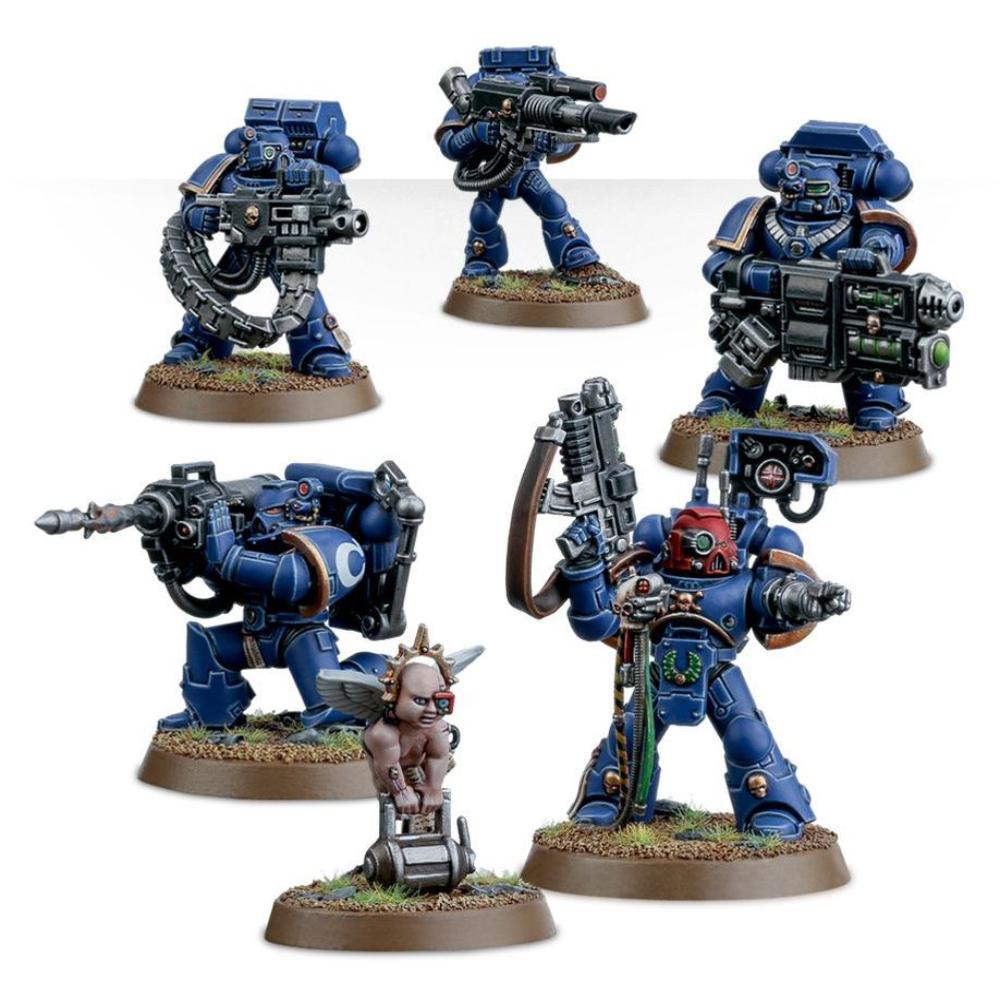 WARHAMMER 40k SPACE MARINES DEVASTATOR SQUAD PAINTED 6
