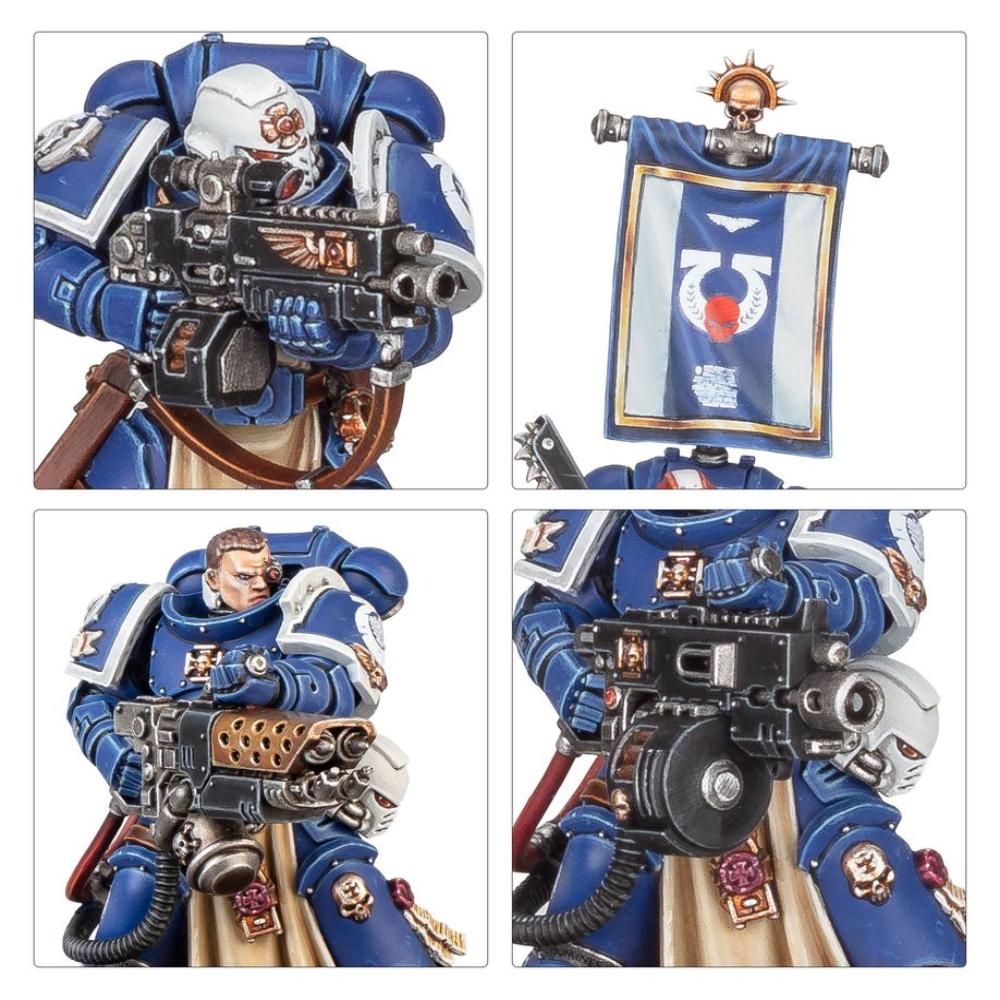 WARHAMMER 40k SPACE MARINES STERNGUARD VETERAN SQUAD PAINTED 2