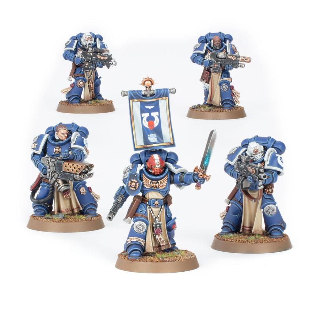 WARHAMMER 40k SPACE MARINES STERNGUARD VETERAN SQUAD PAINTED 7