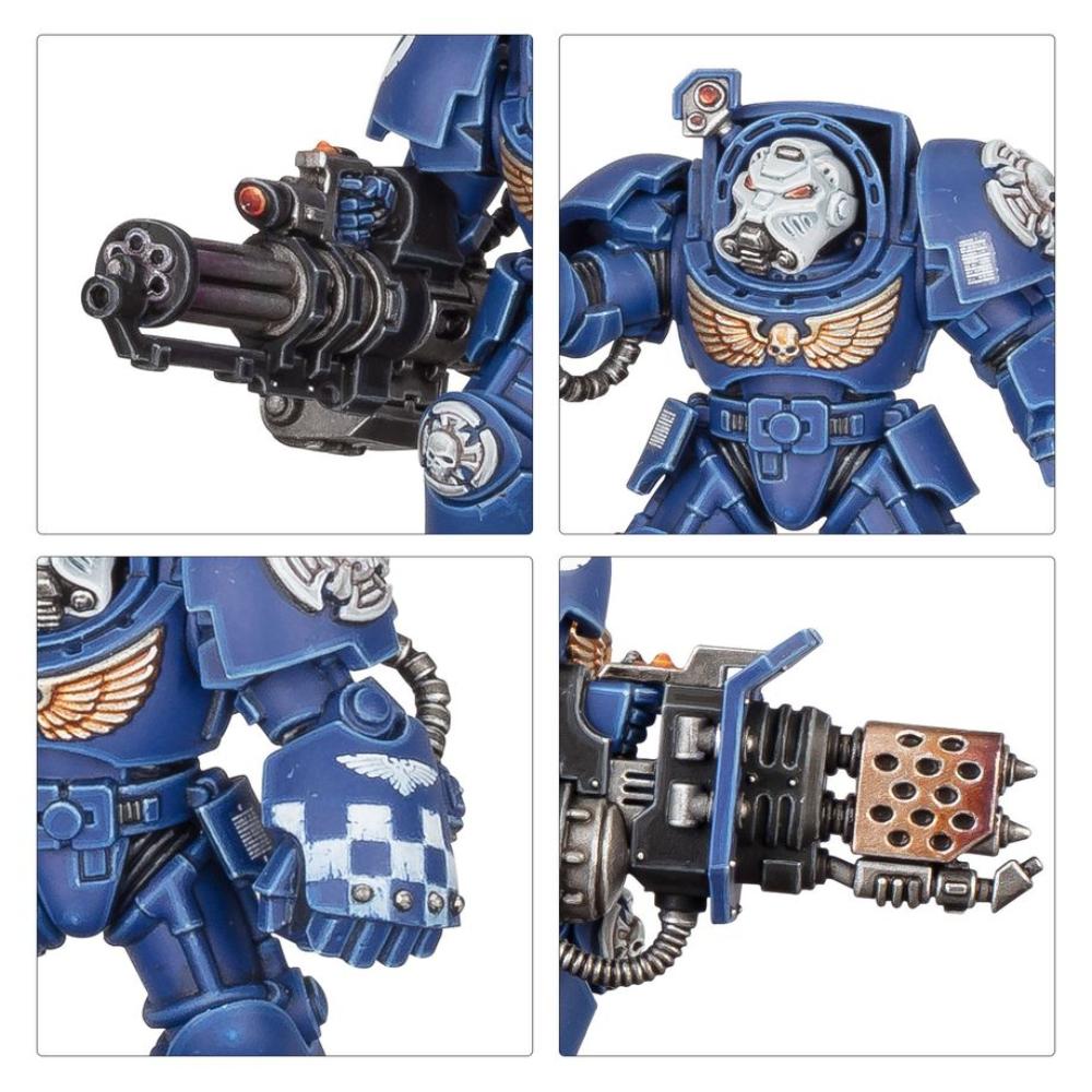 WARHAMMER 40k SPACE MARINES TERMINATOR SQUAD PAINTED