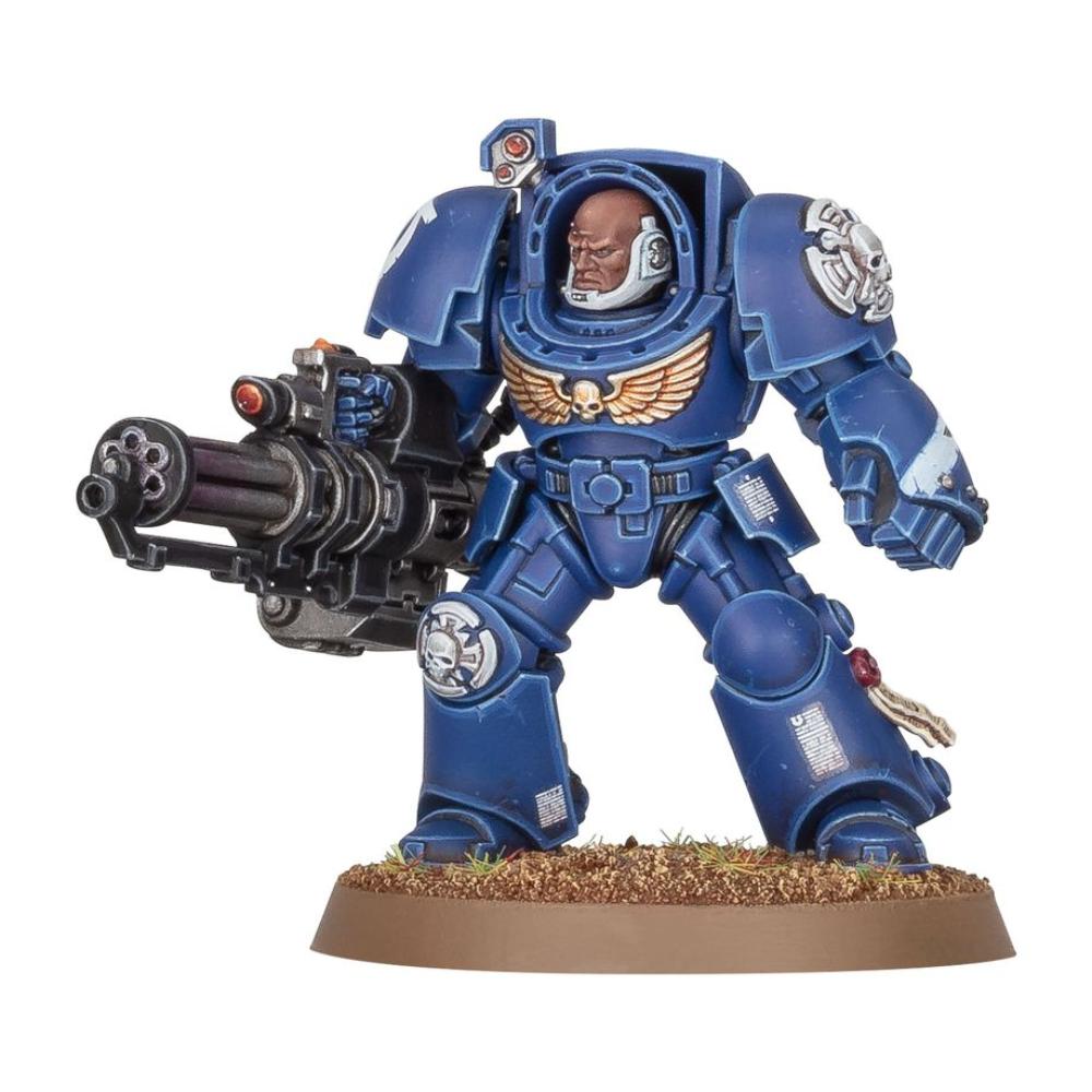 WARHAMMER 40k SPACE MARINES TERMINATOR SQUAD PAINTED 3