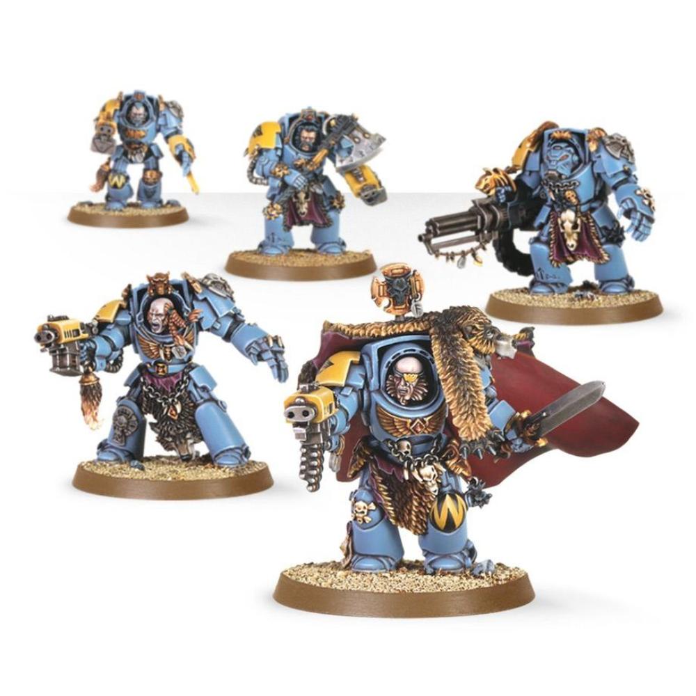WARHAMMER 40k SPACE WOLVES WOLF GUARD TERMINATORS PAINTED 4