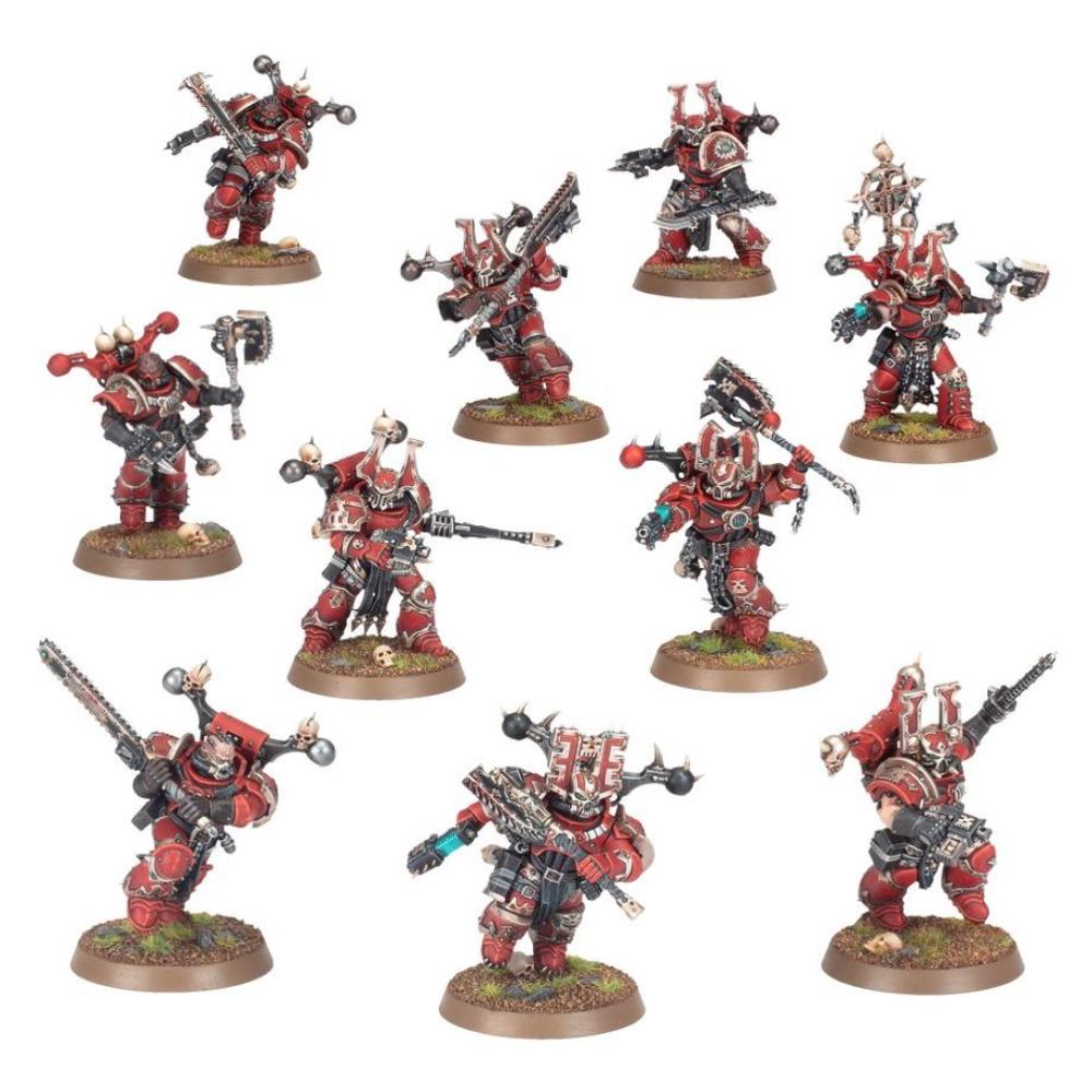 WARHAMMER 40k WORLD EATERS KHORNE BERZERKERS PAINTED 5