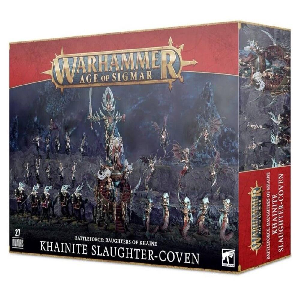Warhammer Age Of Sigmar Battleforce Daughters Of Khaine Khainite Slaughter-Coven Box Front The Game Store