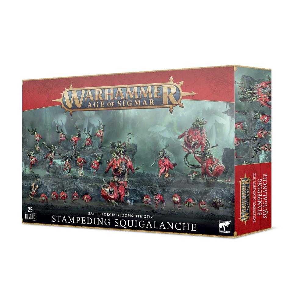 Warhammer Age Of Sigmar Battleforce  Gloomspite Gitz Stampeding Squigalanche Box Front