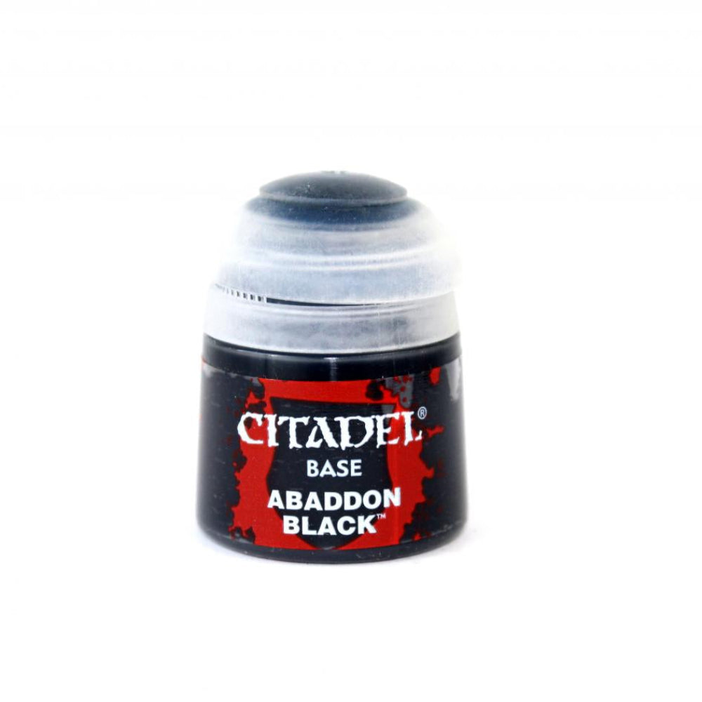 citadel color colour base paint abaddon black warhammer