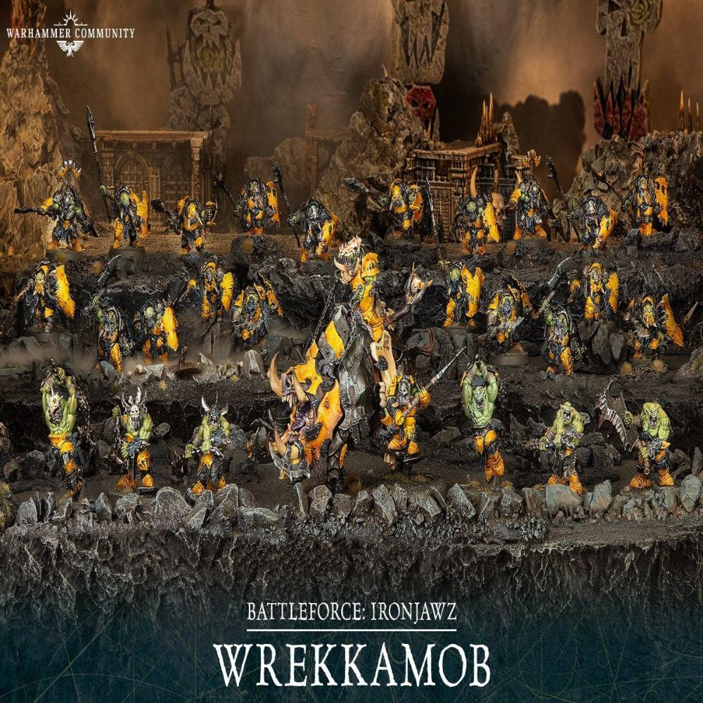 warhammer age of Sigmar battleforce ironjawz wrekkamob citadel miniatures